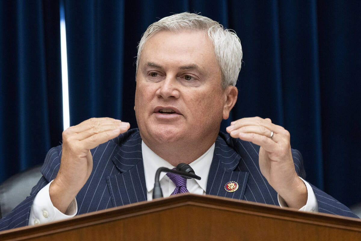 Oversight Committee Chairman James Comer, R-Ky., speaks during the House Oversight Committ ...