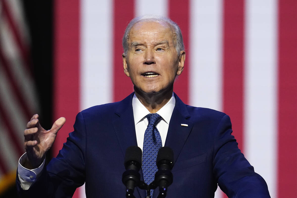 President Joe Biden speaks about democracy and the legacy of the late Arizona Sen. John McCain ...