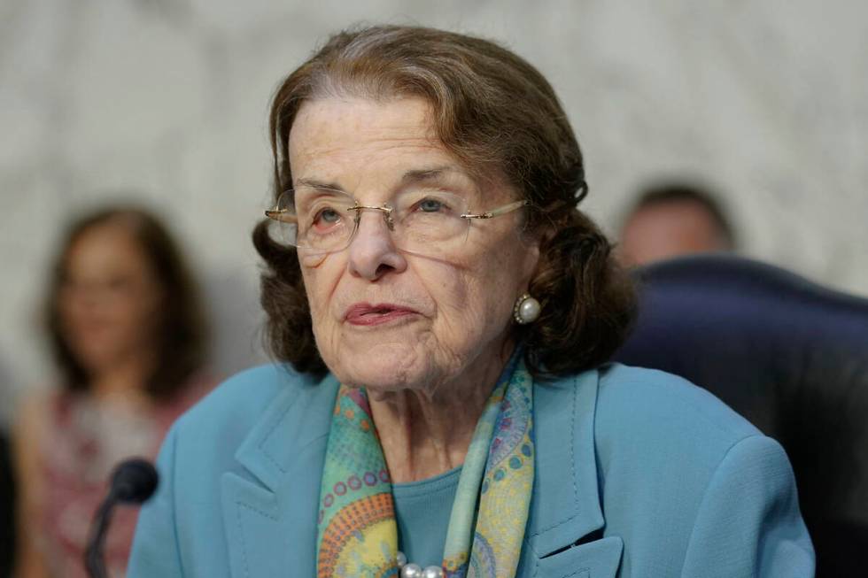 FILE - Sen. Dianne Feinstein, D-Calif., speaks during a confirmation hearing Wednesday, July 12 ...