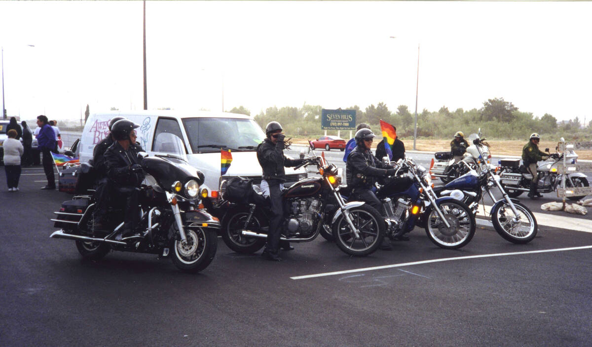 Gay Pride Parade, April 25, 1998: Dykes on Bikes (UNLS/McBride)