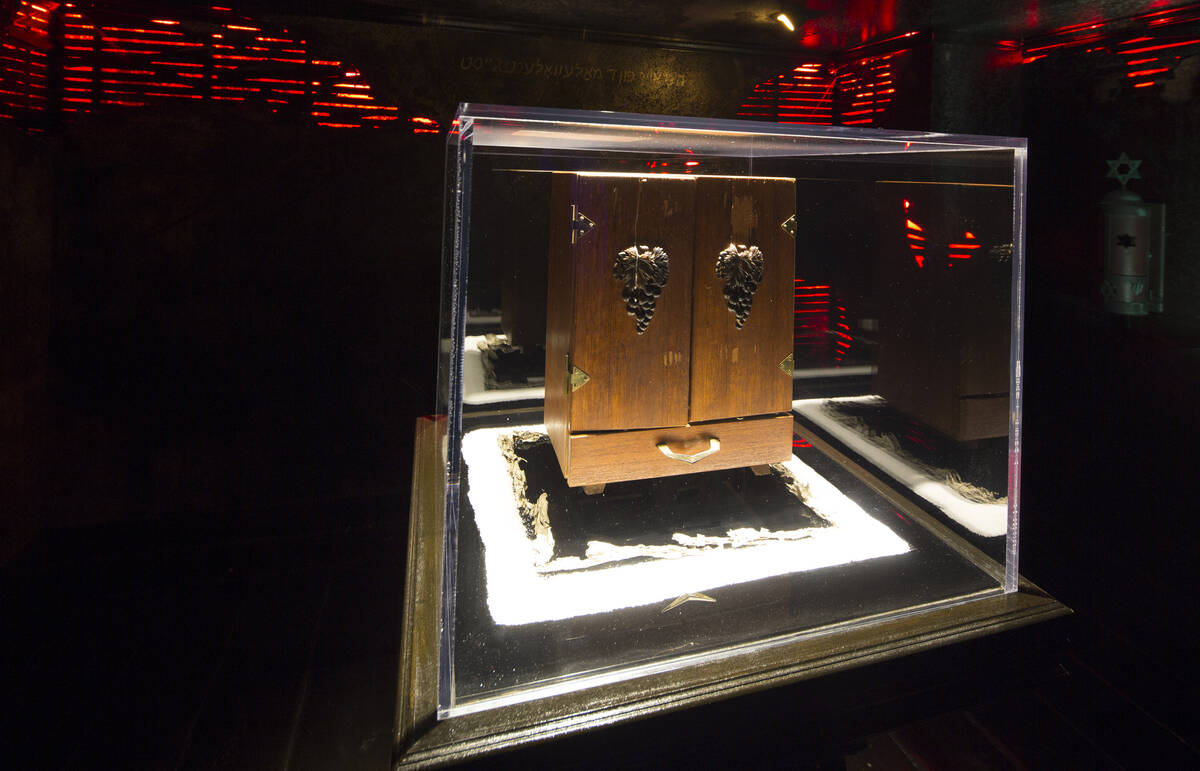 The Dybbuk Box, which is said to be world's most haunted object, is displayed in Zak Bagans' Th ...