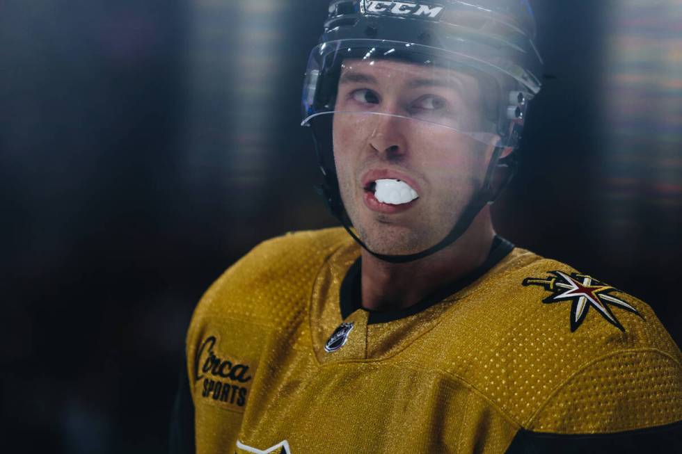 Golden Knights defenseman Brayden McNabb (3) is seen during a game against the Colorado Avalanc ...