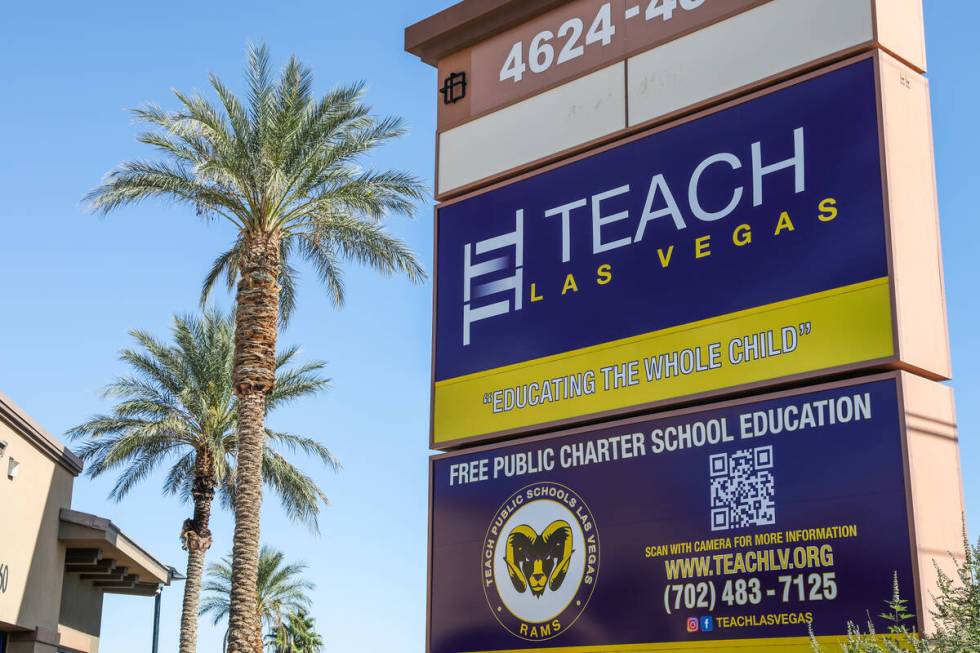 TEACH Las Vegas Charter School as seen on Sunday, Oct. 8, 2023 in Las Vegas. (Daniel Pearson/La ...