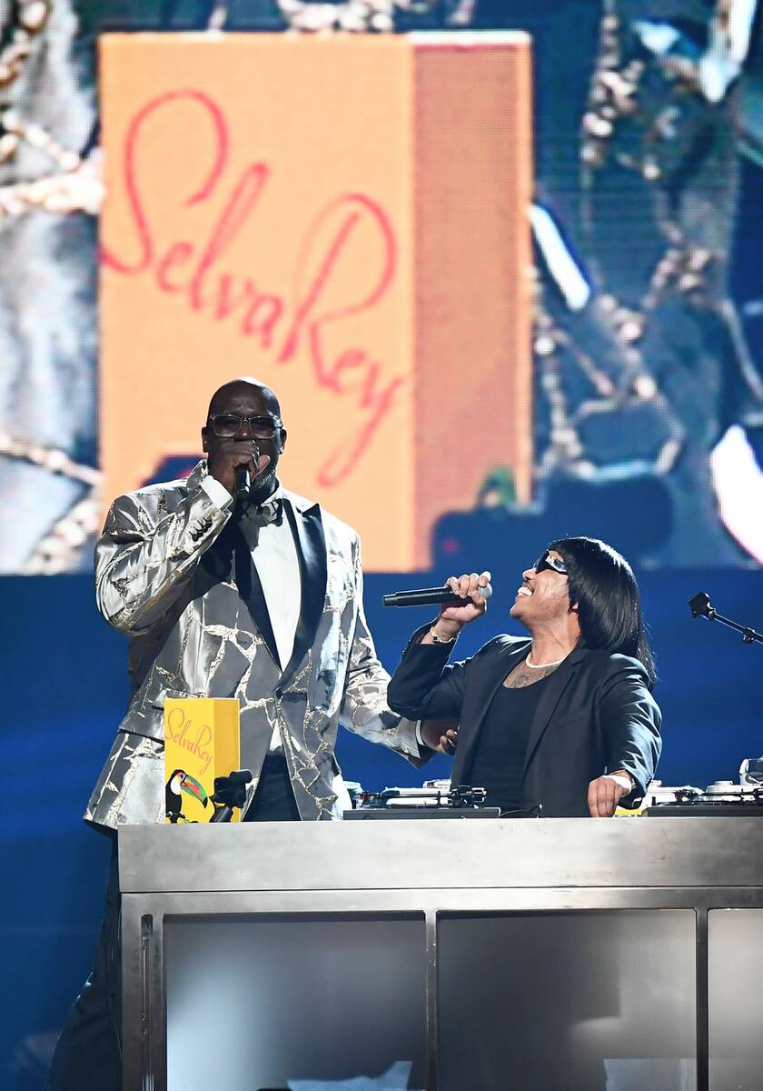 Shaquille O'Neal (left) and Anderson .Paak as DJ Pee .Wee are shown at The Event hosted by the ...