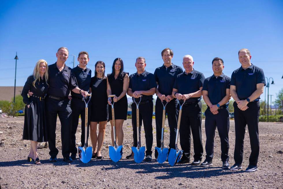 Executives of Gaudin Motor Co. broke ground on Porsche Center Henderson on Sept. 25. (Gaudin Mo ...