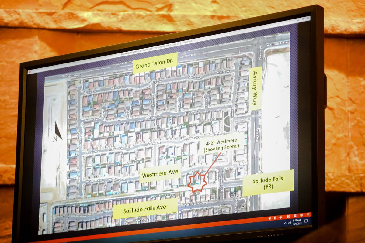 A map shows the location of a fatal officer involved shooting that killed Darin Dyer in Septemb ...