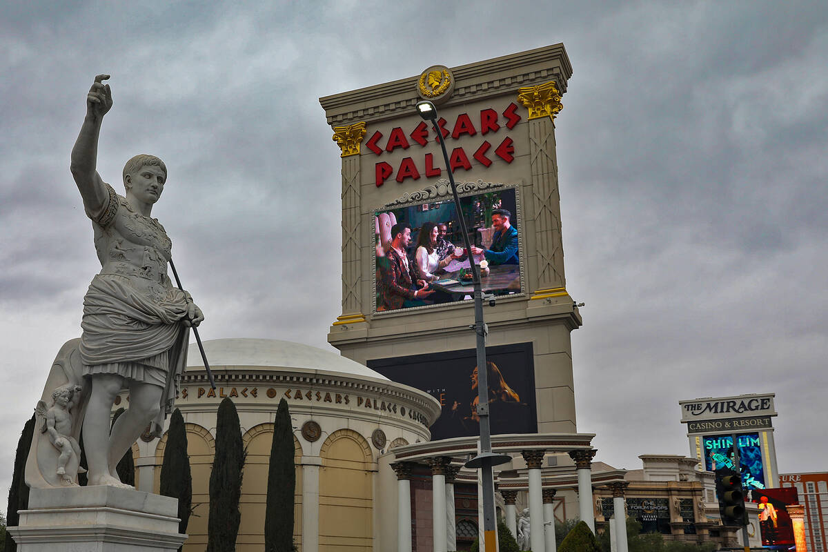 The Caesars Palace rotunda in Las Vegas, Tuesday, March 14, 2023. (Rachel Aston/Las Vegas Revie ...