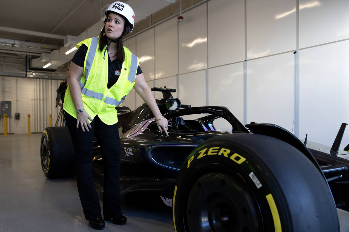 Las Vegas Grand Prix Senior Director of Race Operations Silvia Bellot describes features of a F ...