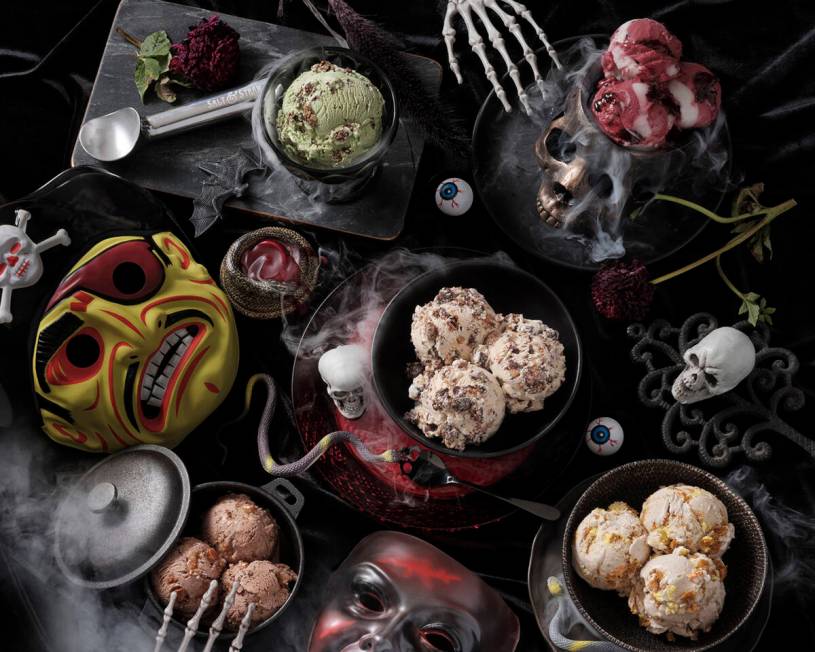 Salt & Straw in the UnCommons Development in southwest Las Vegas is offering its Scoops & Skull ...