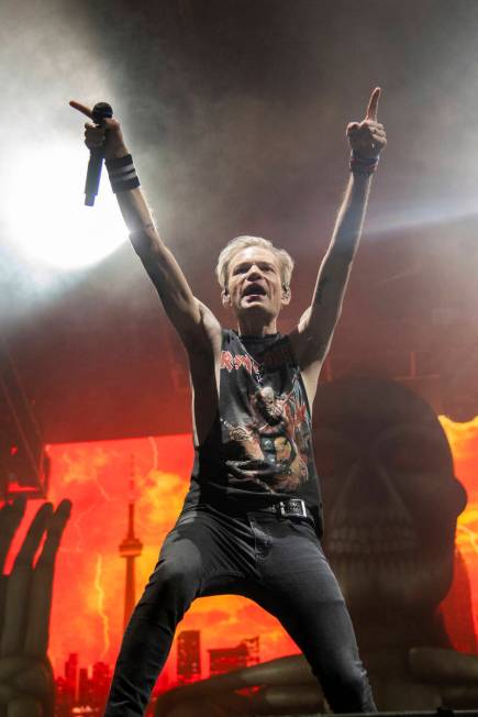 Deryck Whibley of Sum 41 performs during the Festival d'été de Québec on Friday, ...