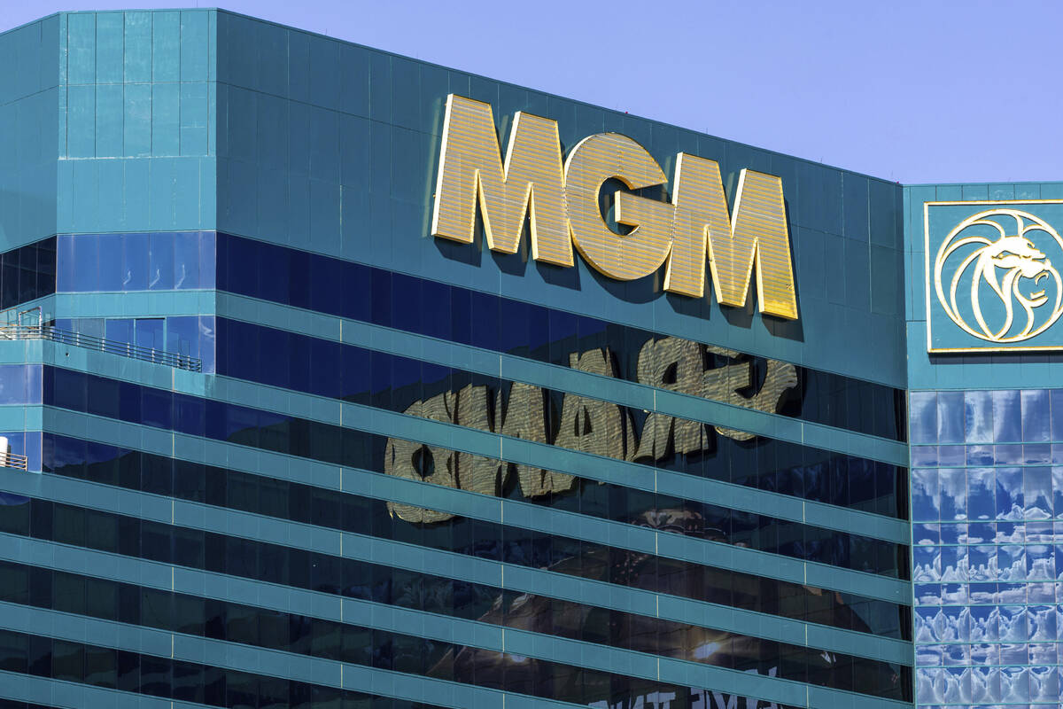 The MGM Grand stands Tuesday, Sept. 12, 2023, in Las Vegas. (L.E. Baskow/Las Vegas Review-Journ ...