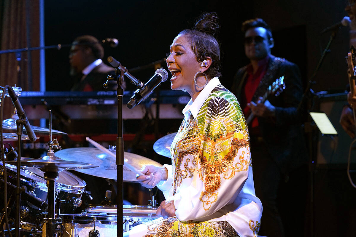 Sheila E. And The E-Train perform at City Winery on Saturday, Feb. 5, 2022, in Chicago. (Photo ...