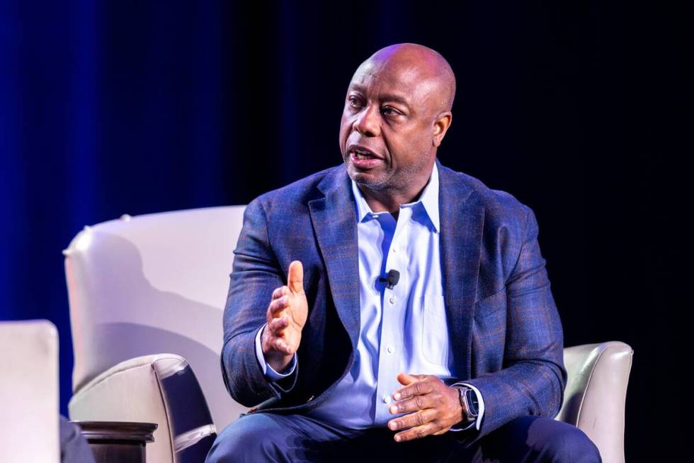 South Carolina U.S. Sen. Tim Scott. Scott has filed to run in the Nevada presidential primary r ...