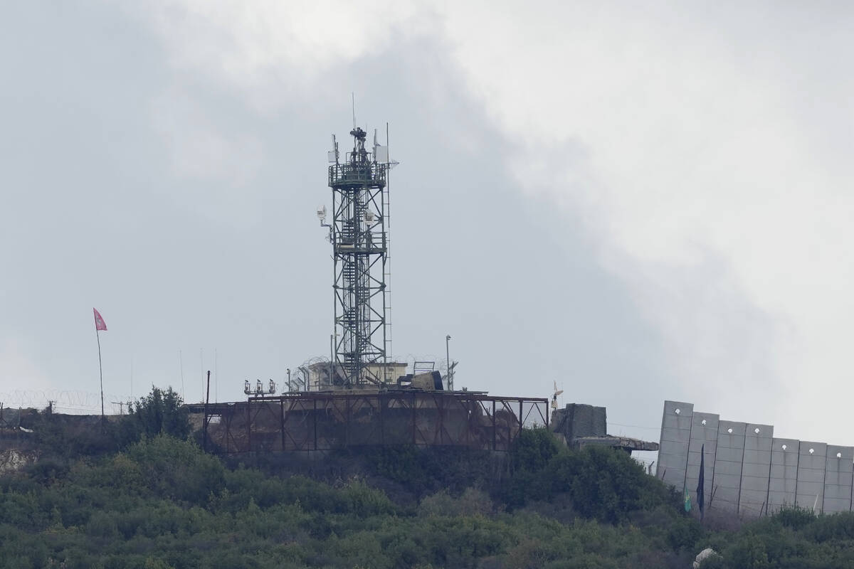 The Israeli army position which attacked by Hezbollah fighters, is seen from Aita al-Shaab a Le ...