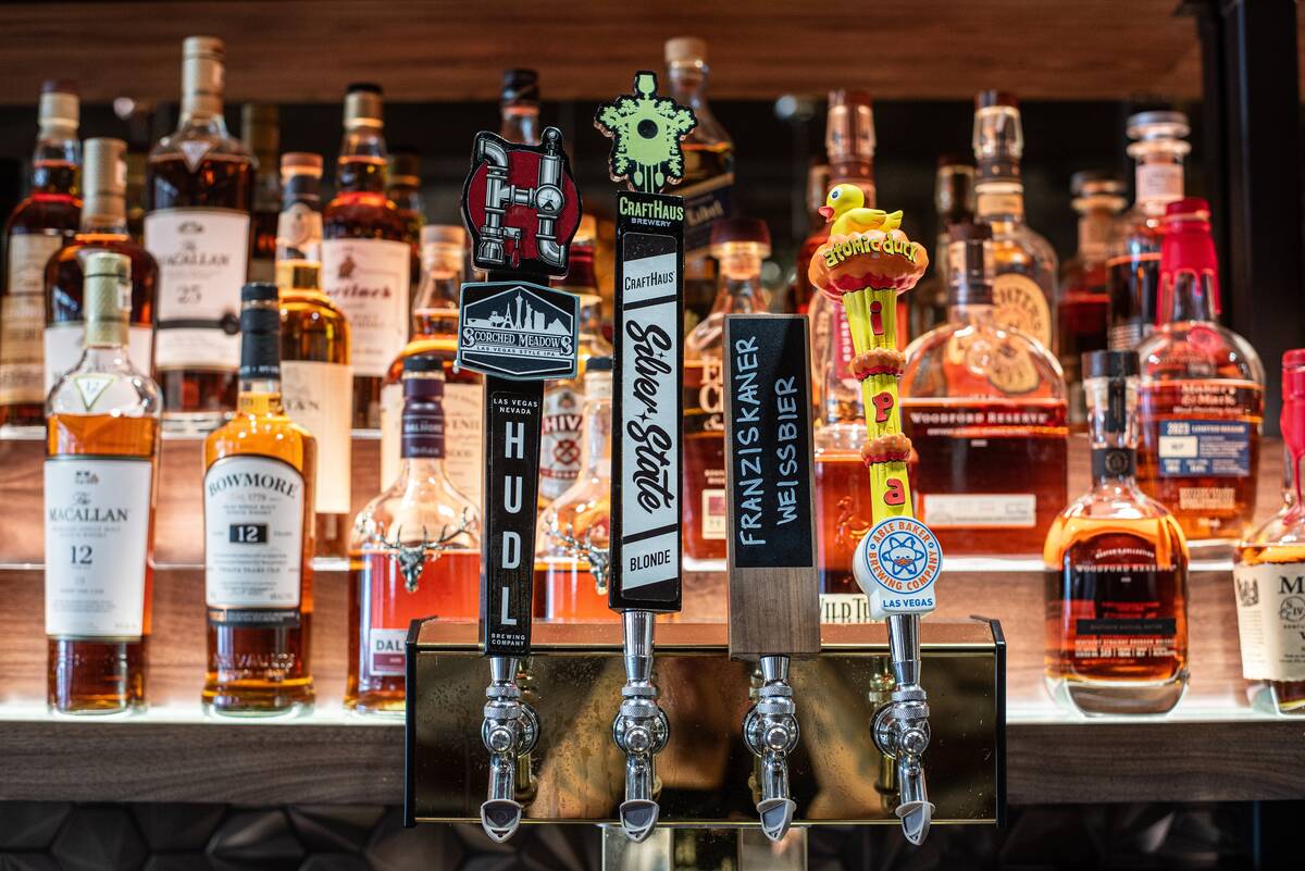 1228 Main restaurant, in downtown Las Vegas, is offering half-off draft beers on Oct. 27, 2023, ...