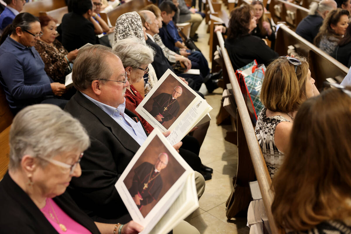 People wait for the imposition of the Pallium mass at the Shrine of the Most Holy Redeemer in L ...