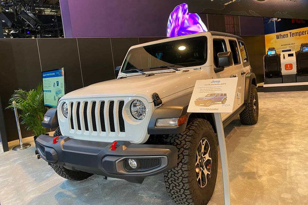 A Jeep Wrangler is seen at CES 2020. (Mick Akers/Las Vegas Review-Journal)