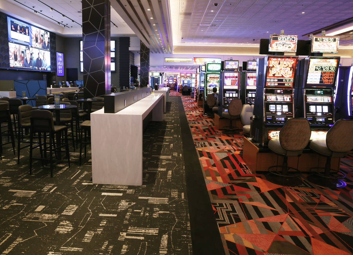 The newly renovated FanDuel Sportsbook and casino floor are seen, as part of a $50 million reno ...