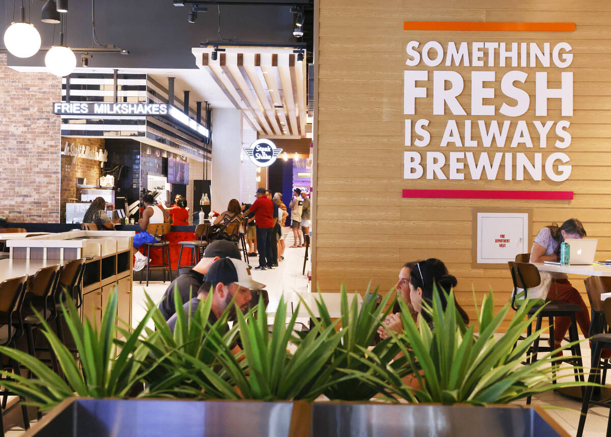 The newly renovated food court is seen, as part of a $50 million renovation project, at the Fre ...