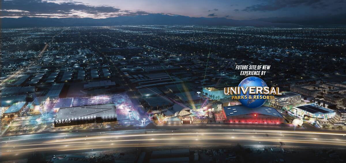 Area15's expansion plans were announced in January 2023, and are to be anchored by Universal Ho ...