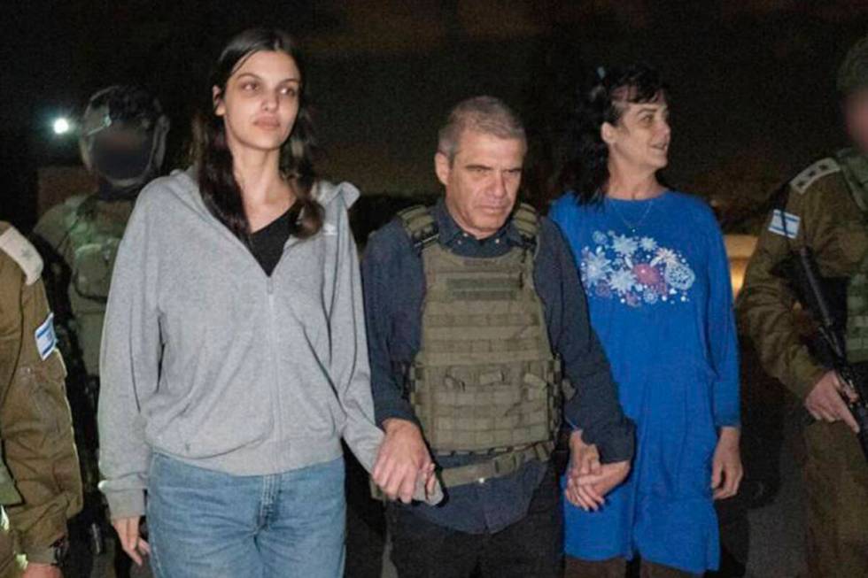 In this photo provided by the Government of Israel, Judith Raanan, right, and her 17-year-old d ...