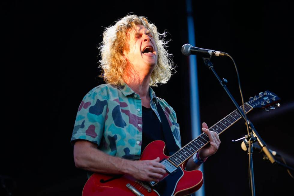 Relient K’s lead singer, Matt Thiessen, performs at the When We Were Young 2023 music fe ...