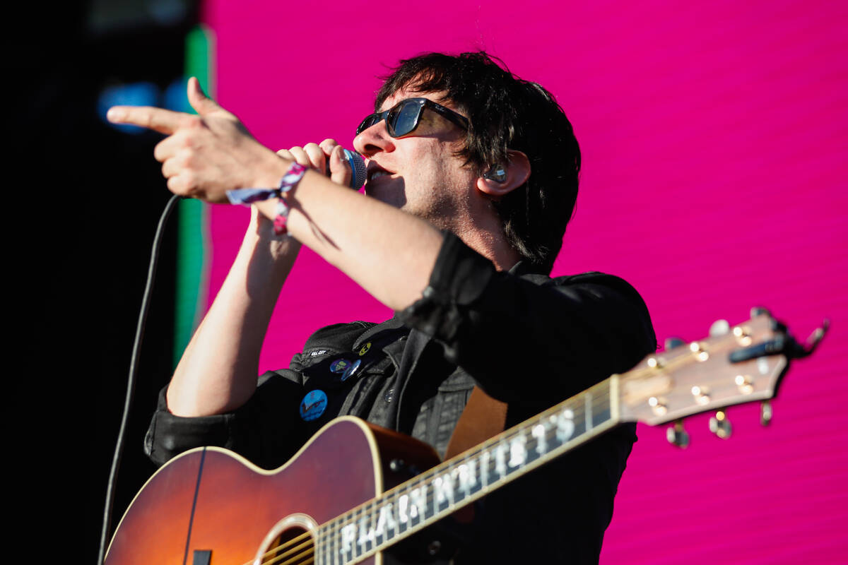 Plain White T’s lead singer, Tom Higgenson, performs at the When We Were Young 2023 musi ...