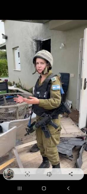 Las Vegas native Lt. Alyse Lichtenfeld, and officer with the Israel Defense Forces.