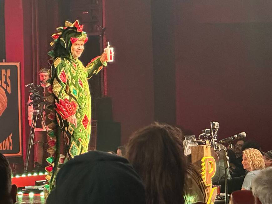 Piff The Magic Dragon is shown at Flamingo Showroom as he performs his 1,500th show at the hote ...