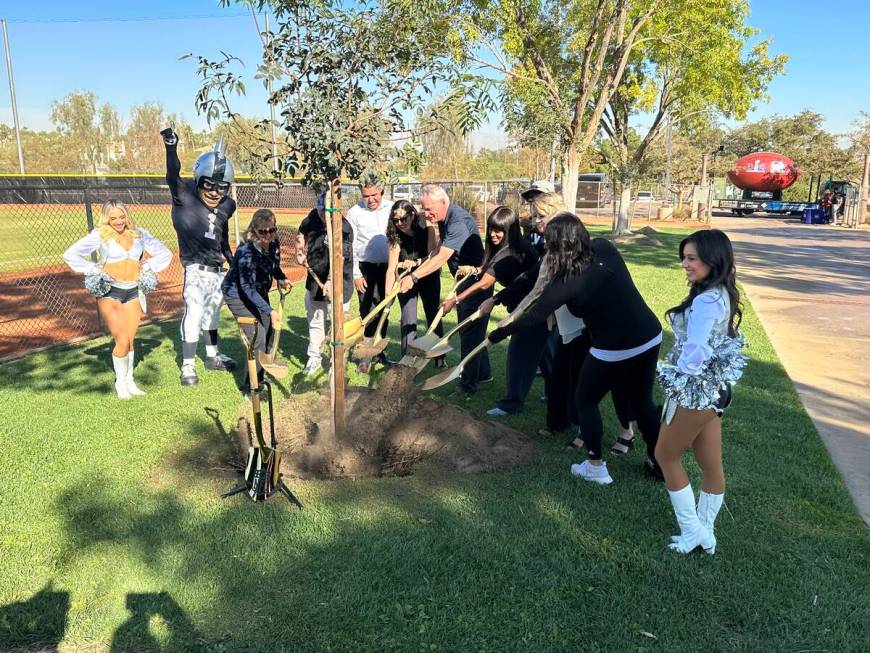 Representatives from the NFL, Las Vegas Super Bowl Host Committee, city of Henderson, Arizona S ...