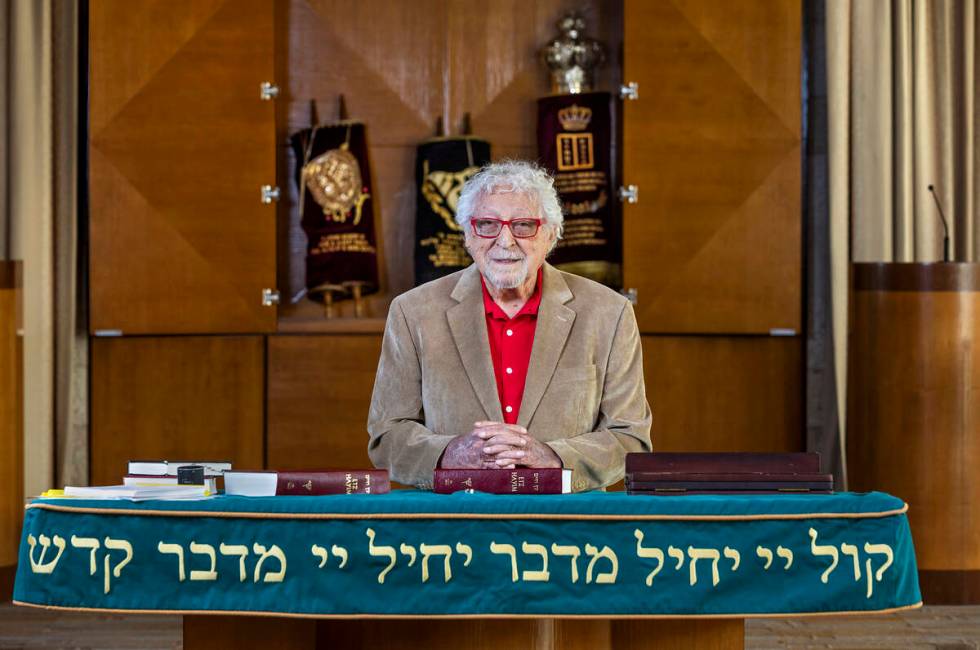 Jack Mayer is a holocaust survivor and concerned about the conflict in Israel and Gaza at the M ...