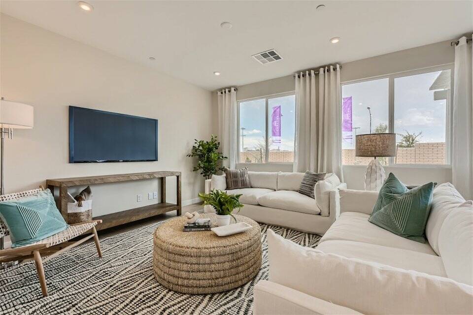 The living room in a Modena I floor plan. (Century Communities)