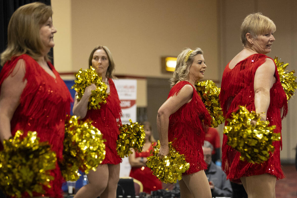 The Vegas Golden Gals perform during the Aging Wellness Expo at the South Point in Las Vegas, S ...
