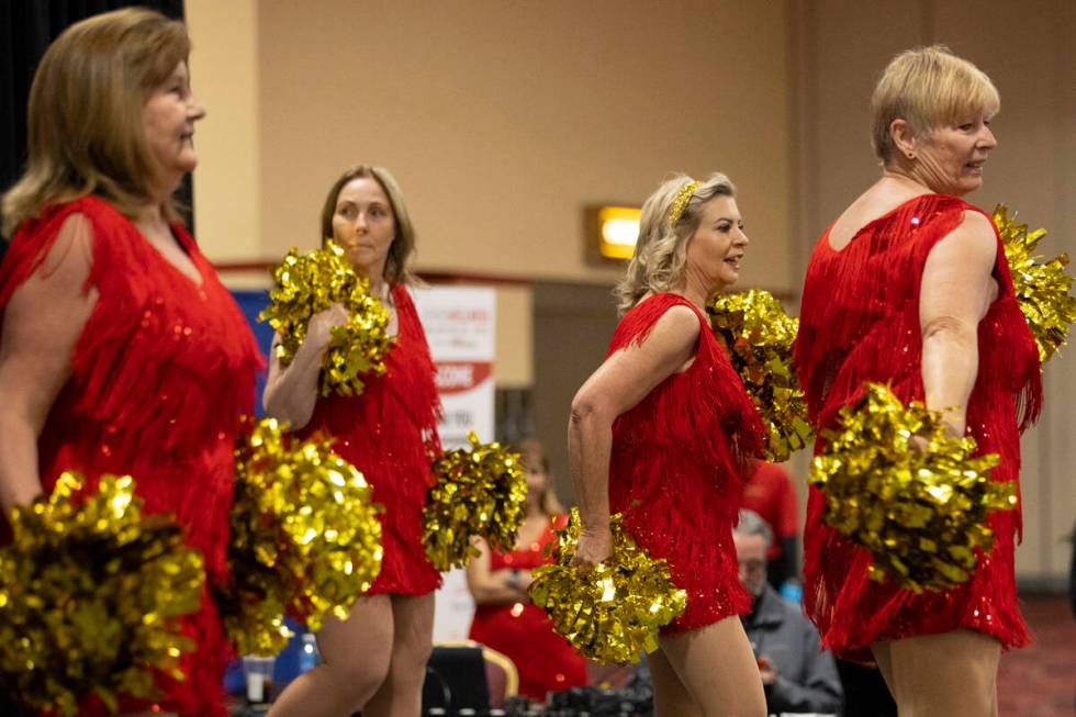 The Vegas Golden Gals perform during the Aging Wellness Expo at the South Point in Las Vegas, S ...