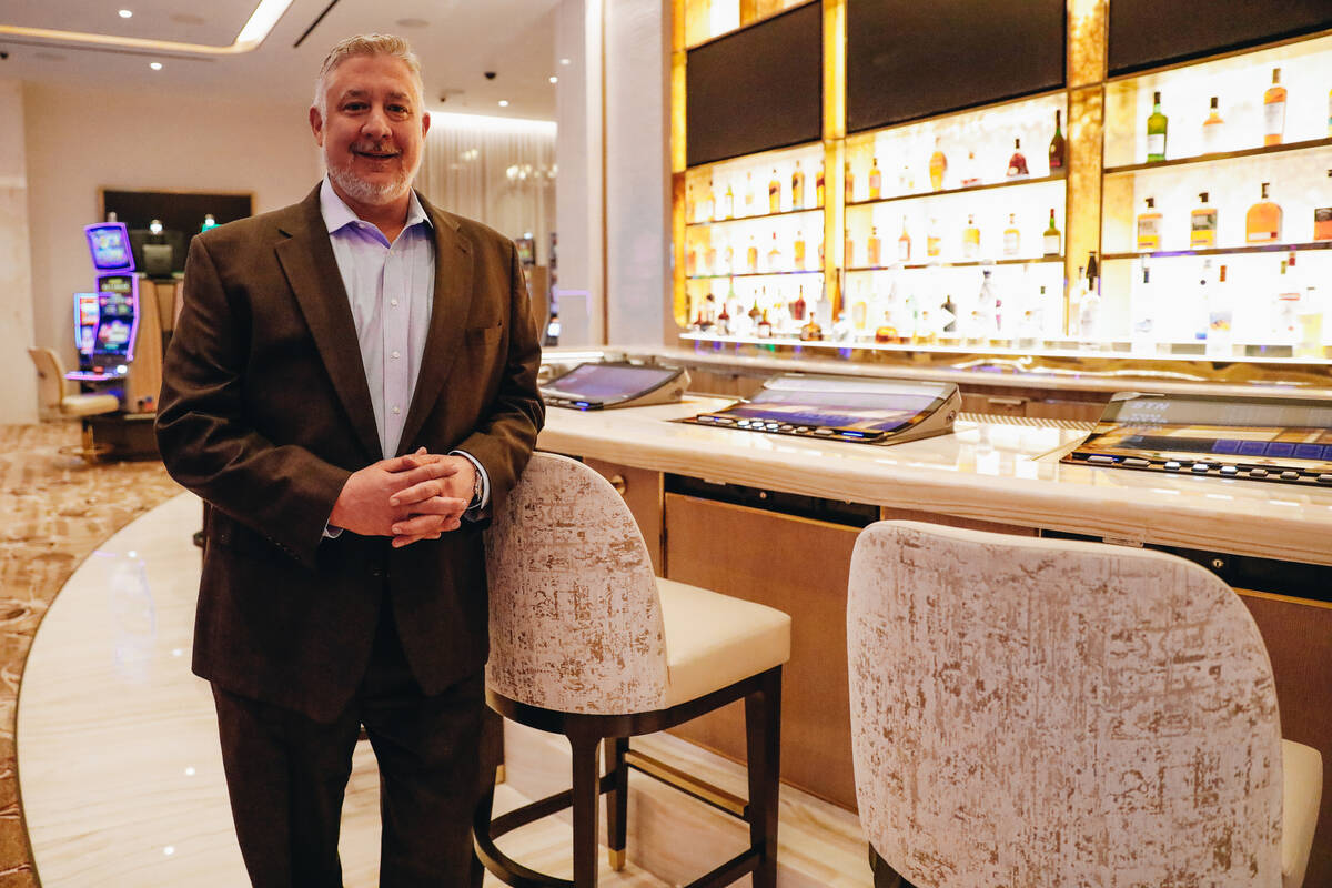 Santa Fe Station general manager Brent Arena poses for a portrait inside of the new high limit ...