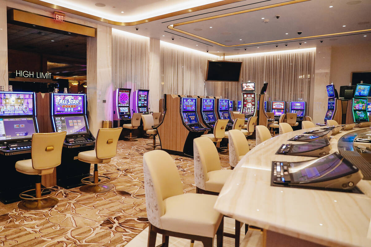 A new high limit room is seen at Santa Fe Station hotel-casino on Wednesday, Oct. 25, 2023, in ...