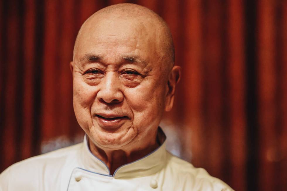 Chef Nobu Matsuhisa demonstrates teppanyaki cooking at Nobu in Caesars Palace on Friday, Oct. 2 ...