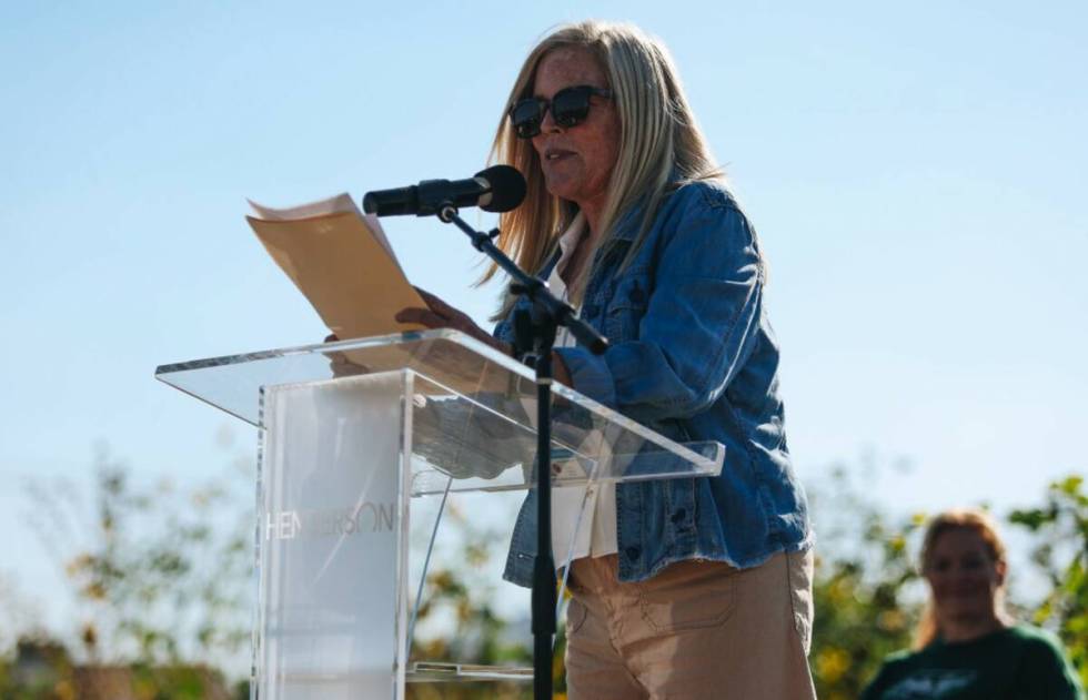 Shari Ferguson, the director of parks and recreation for the City of Henderson, speaks about Pu ...