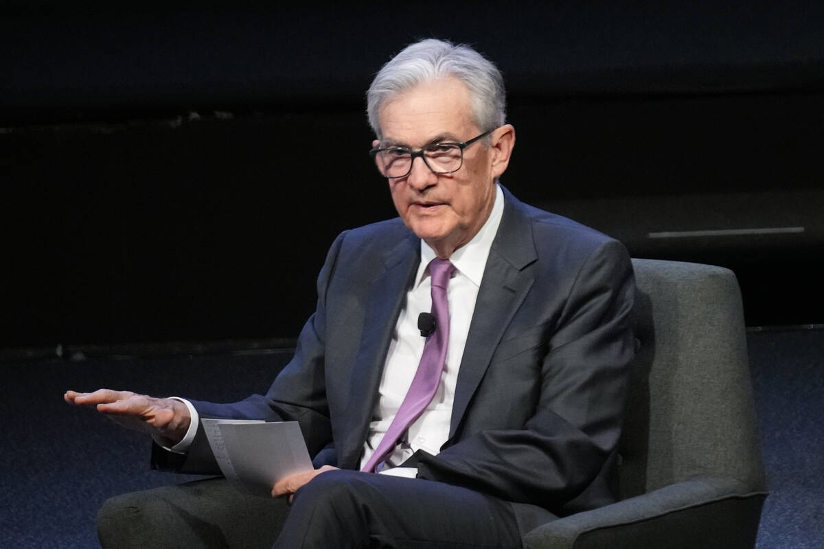Federal Reserve Chairman Jerome Powell speaks at a meeting of the Economic Club of New York, Oc ...