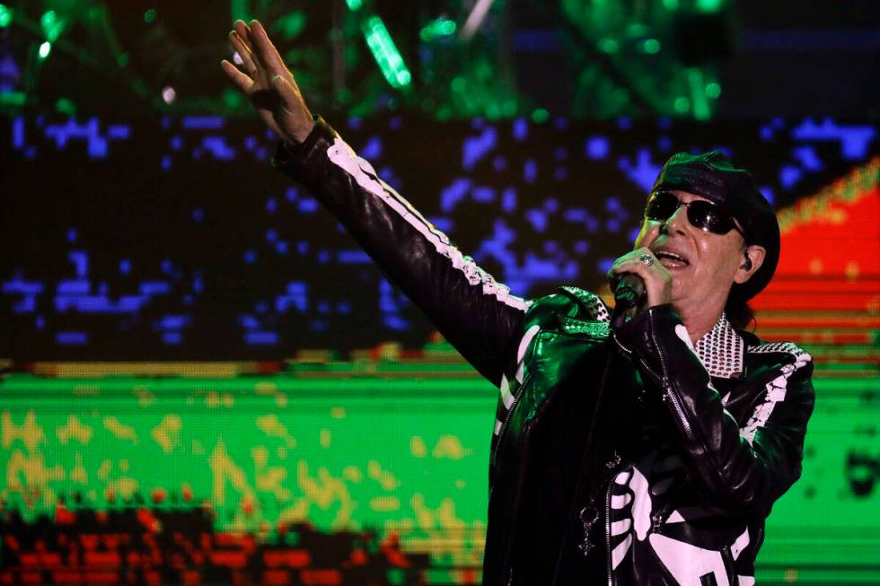 Klaus Meine of the band Scorpions performs at the Rock in Rio music festival in Rio de Janeiro, ...