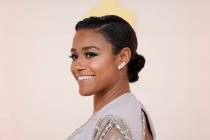 Ariana DeBose arrives at the Oscars on Sunday, March 12, 2023, at the Dolby Theatre in Los Ange ...