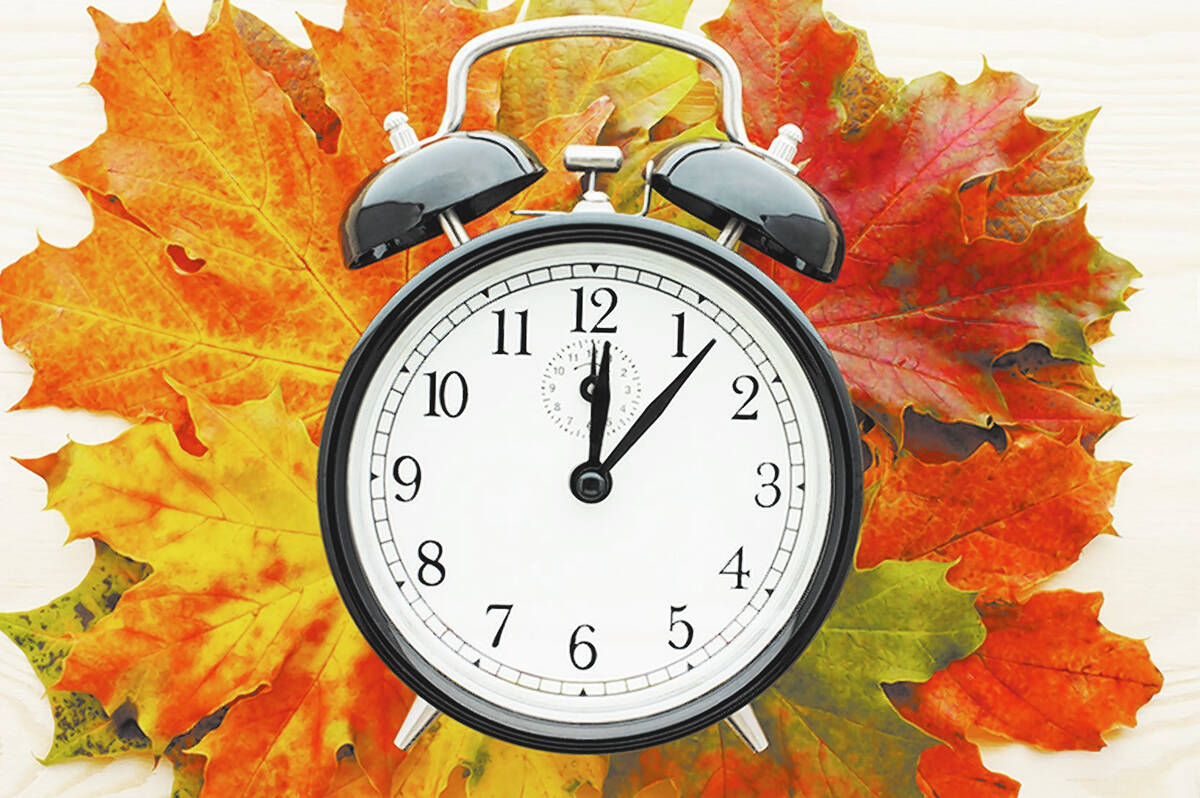 The official "fall back" time occurs at 2 a.m. Sunday, Nov. 5, 2023. (courtesy)