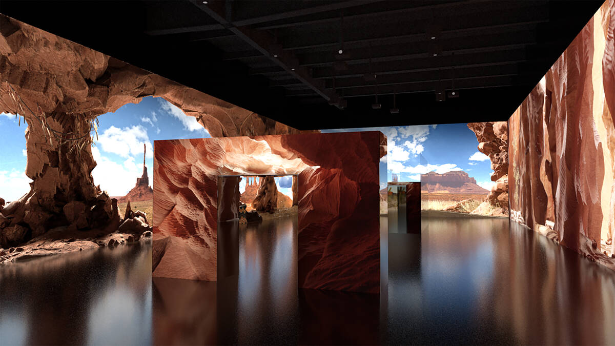 Arte Museum's “Light of Las Vegas” zone, custom-designed for the Strip venue, foc ...