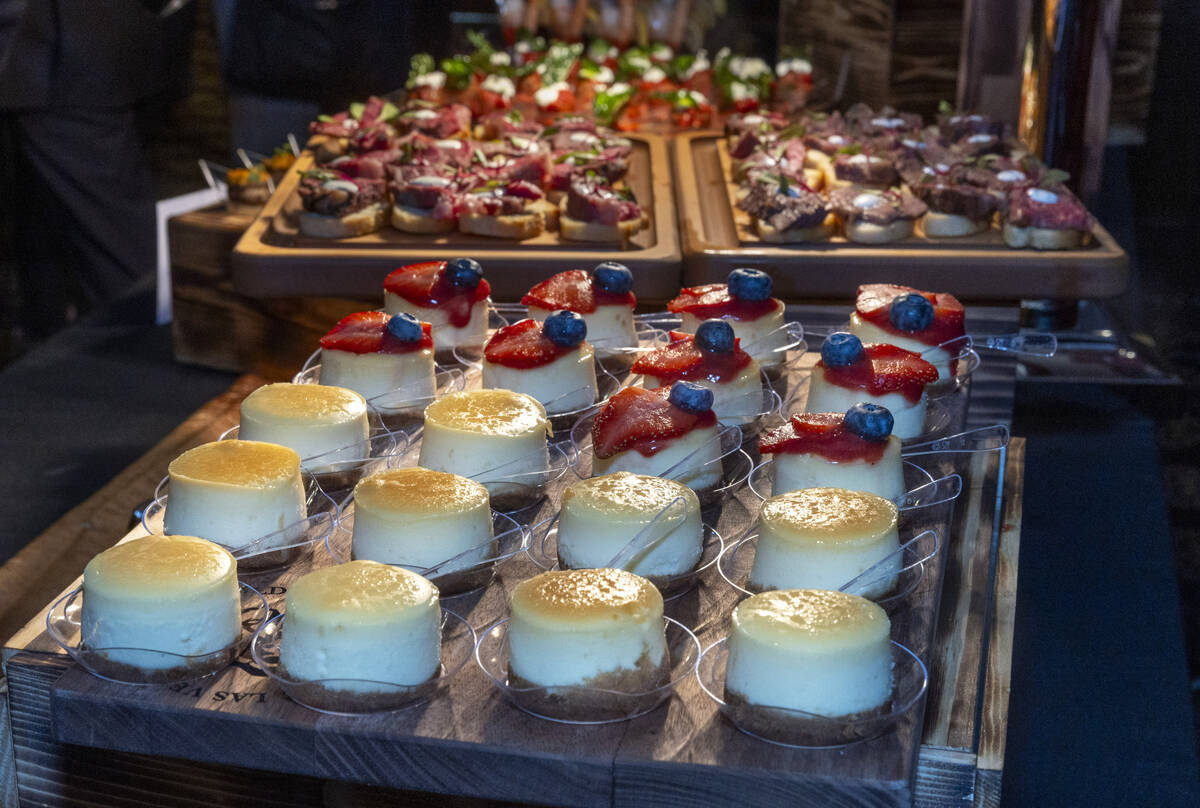 Some of the many tasty food items served following a ribbon cutting at an event to celebrate th ...