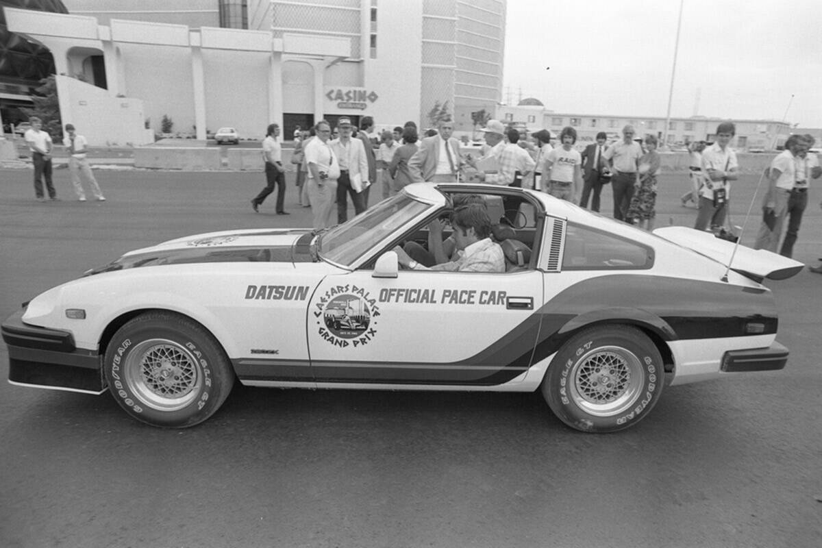 The grand opening ceremony for the 14-turn, 2.2-mile Caesars Palace Grand Prix Course at Caesar ...