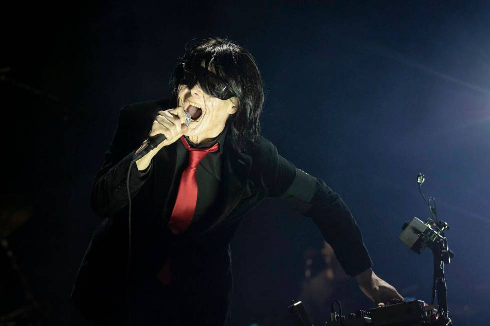 Gerard Way, lead singer of My Chemical Romance, performs the headlining set during the When We ...