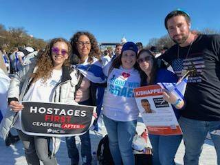 Around 50 Las Vegans attended the "March for Israel" rally at the National Mall in Washington D ...