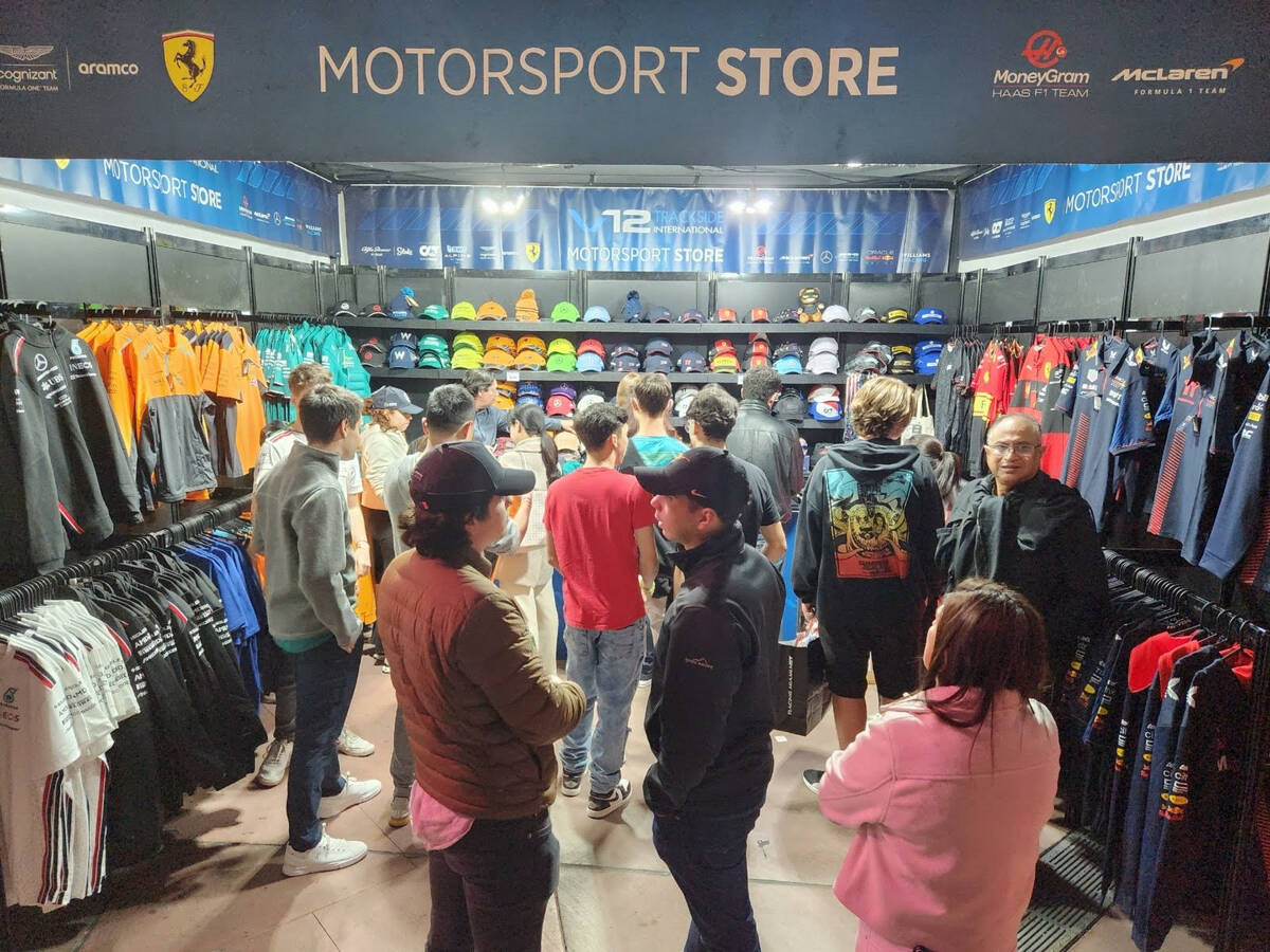 While some bars and shops don't seem overly busy, the F1 shops are crawling with customers at e ...