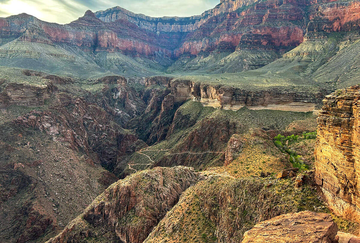 The Devil's Corkscrew along the Bright Angel Trail at Grand Canyon National Park. (NPS/J. Baird)