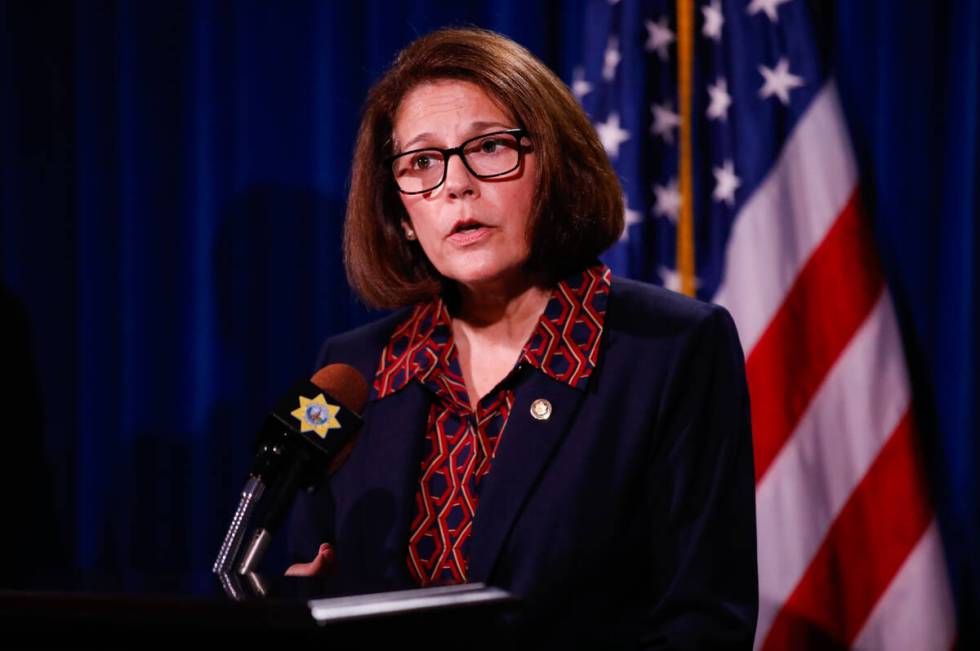 U.S. Sen. Catherine Cortez Masto, D-Nev., provides information on xylazine, an emerging drug th ...